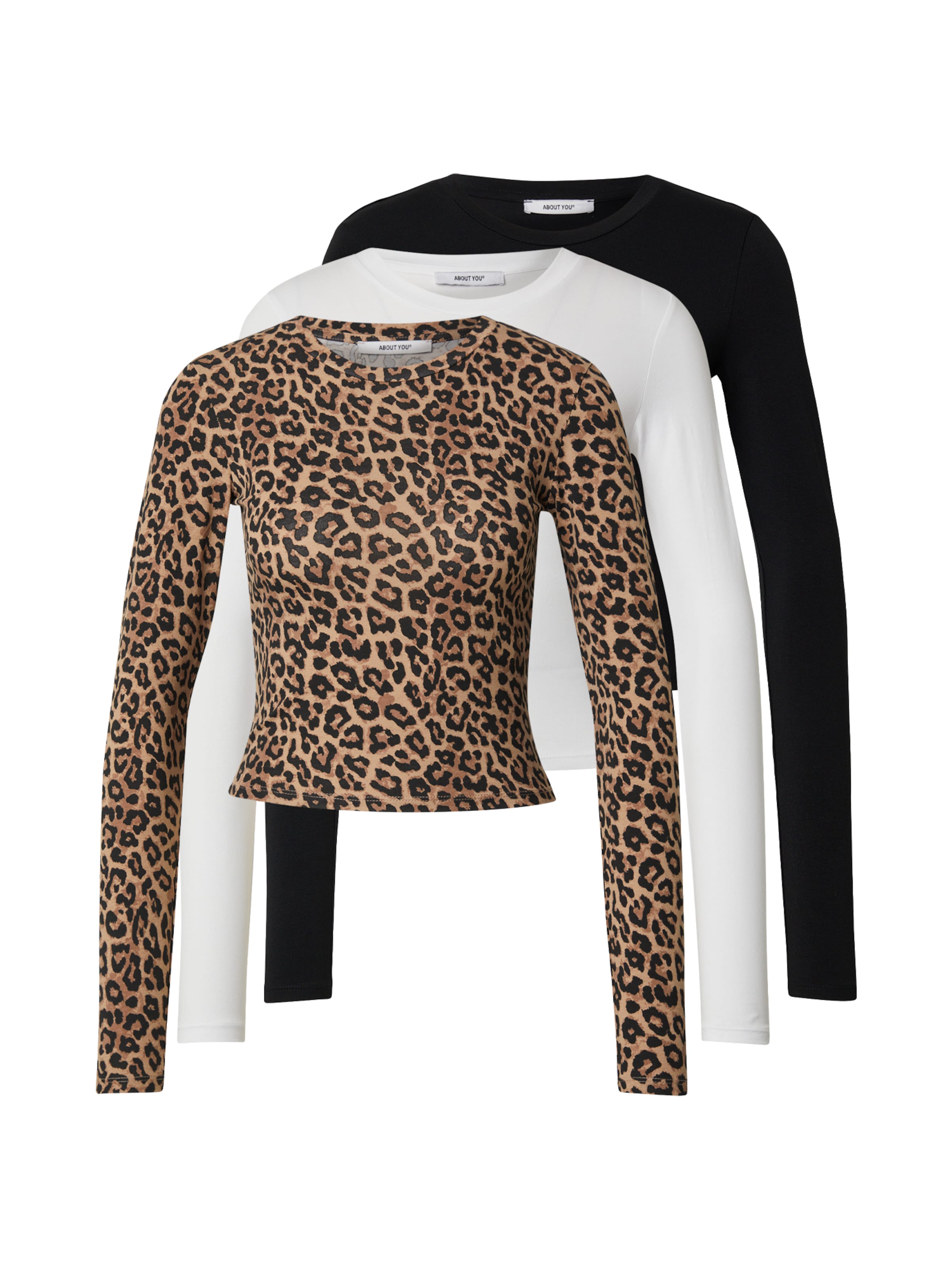 ABOUT YOU Лонгслив 'Lotti' в парче, Cappuccino, черная, белая
ABOUT YOU Лонгслив 'Lotti' в парче, Cappuccino, черная, белая