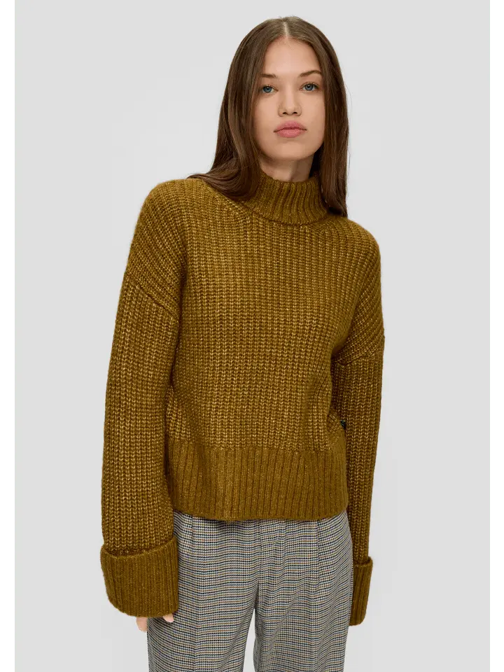 Пуловер QS Strick langarm, оливковый
Пуловер QS Strick langarm, оливковый