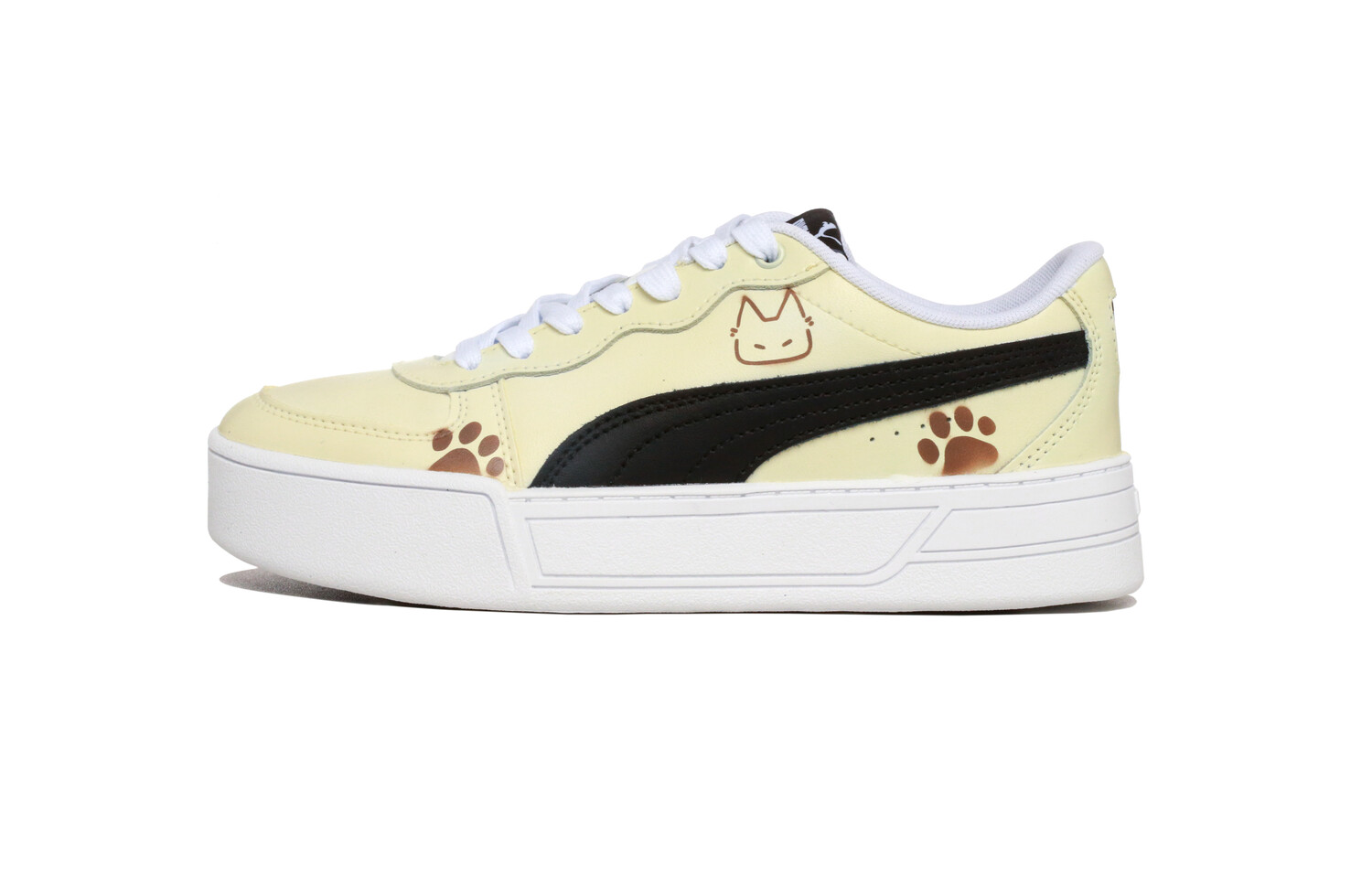 Кроссовки Puma Skye Skateboarding Shoes Women's Low-top Yellow/black/white, цвет Off White
Кроссовки Puma Skye Skateboarding Shoes Women's Low-top Yellow/black/white, цвет Off White