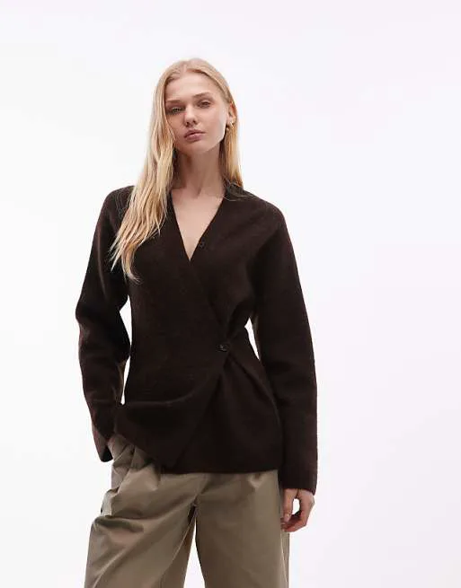 Асимметричный кардиган с завязкой на талии ARKET шоколадно-коричневого цвета
Асимметричный кардиган с завязкой на талии ARKET шоколадно-коричневого цвета