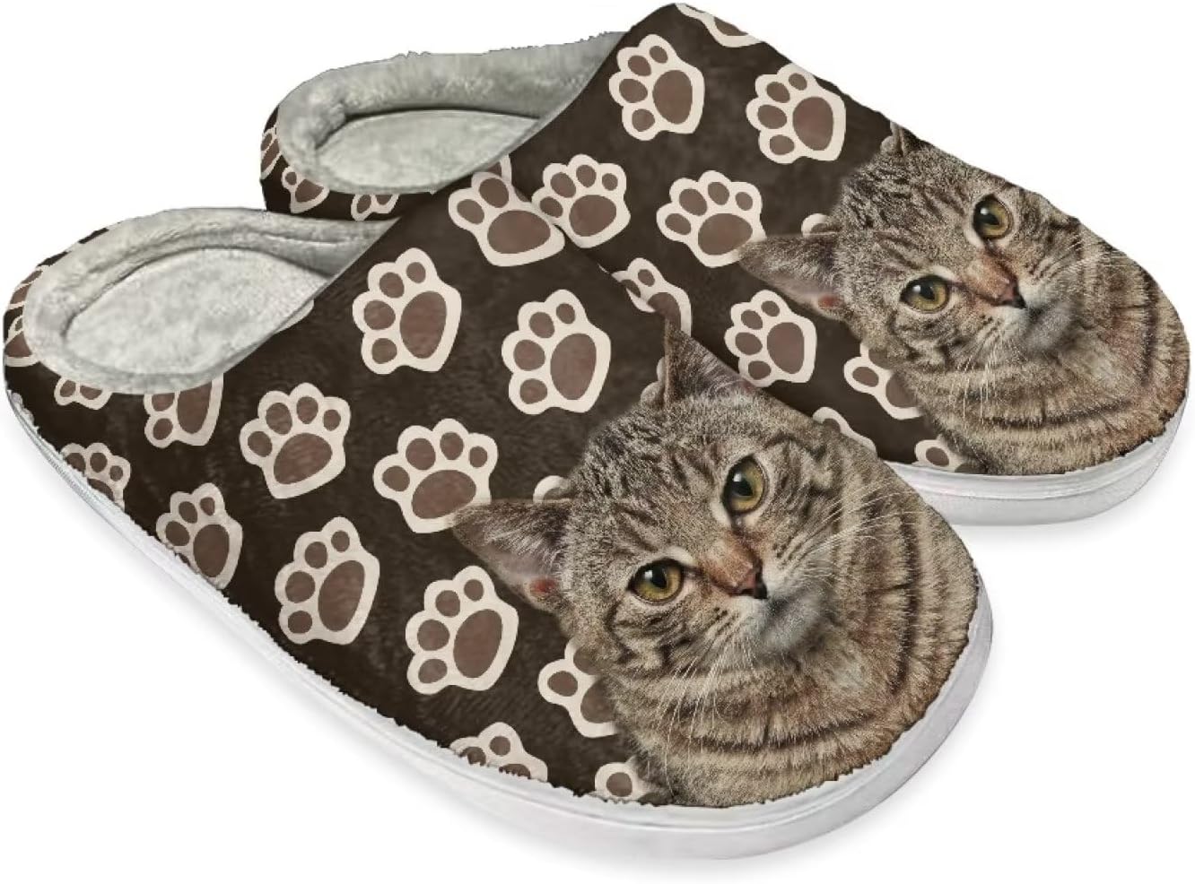 Тапочки STUOARTE для женщин и мужчин, мягкие теплые домашние тапочки, для дома и улицы, плюшевые, с противоскользящей подошвой, на удобной подошве, белый/коричневый
Тапочки STUOARTE для женщин и мужчин, мягкие теплые домашние тапочки, для дома и улицы, плюшевые, с противоскользящей подошвой, на удобной подошве, белый/коричневый