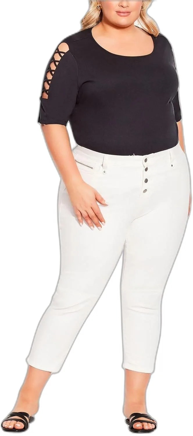Джинсы Avenue Plus Size с открытыми пуговицами
Джинсы Avenue Plus Size с открытыми пуговицами