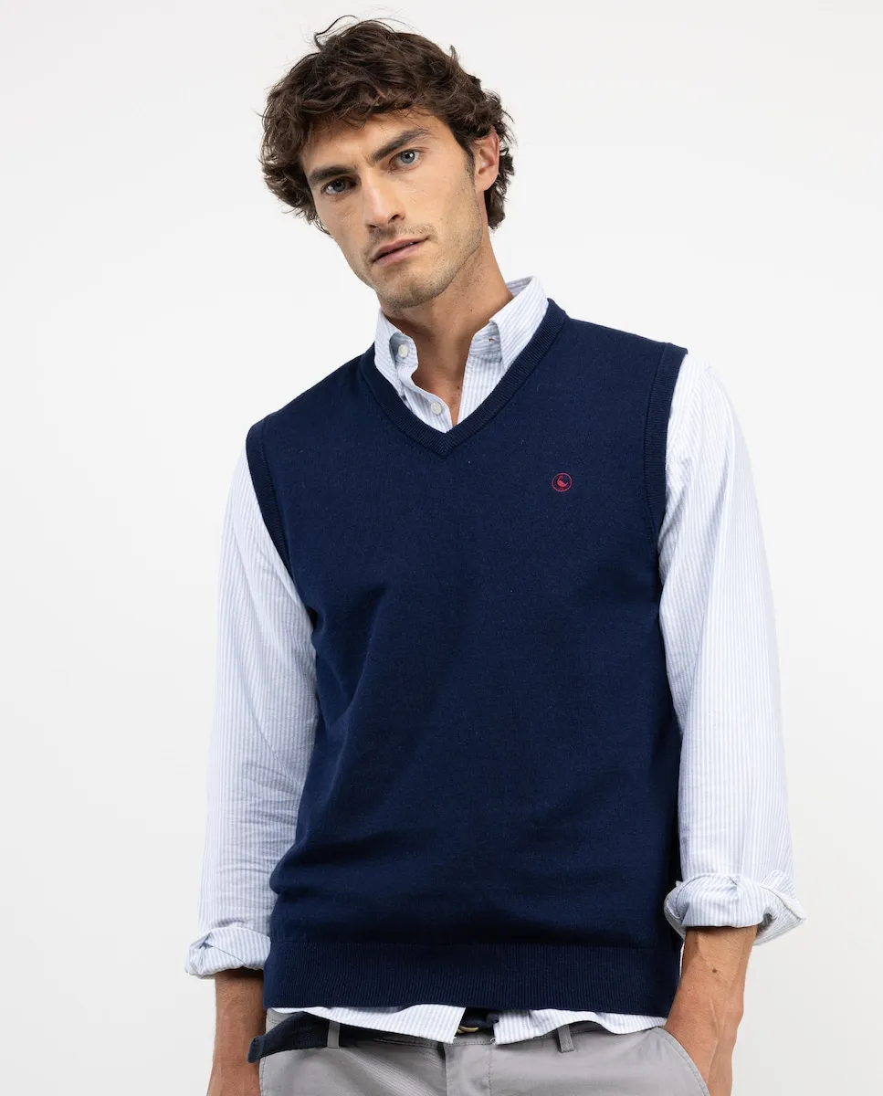 Мужской жилет из гладкого трикотажа El Ganso, темно-синий
Мужской жилет из гладкого трикотажа El Ganso, темно-синий