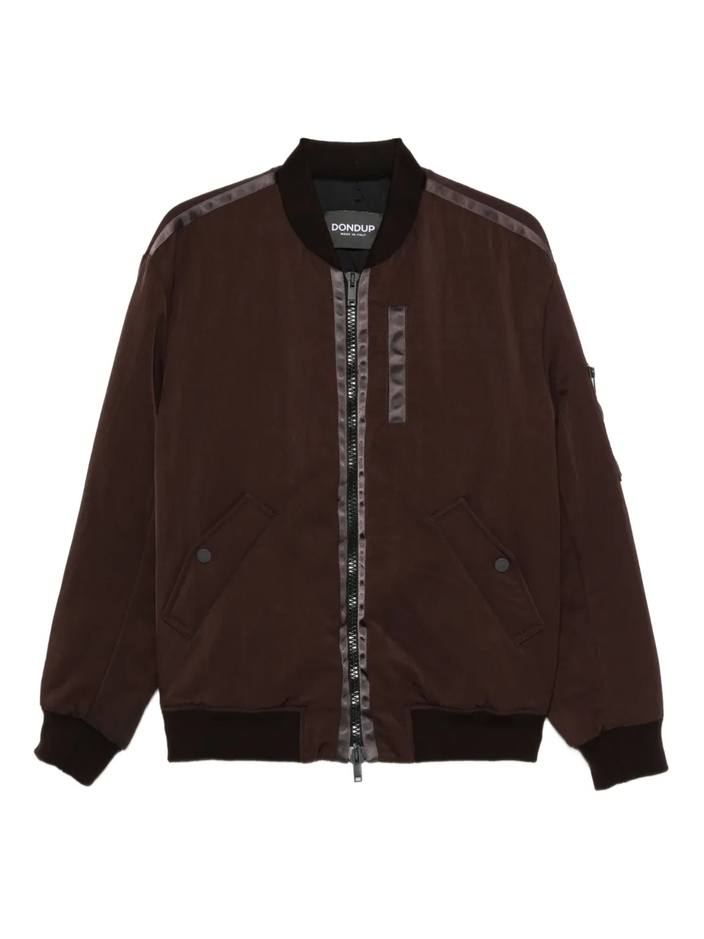 Бомбер со вставками в полоску Dondup, коричневый
Бомбер со вставками в полоску Dondup, коричневый