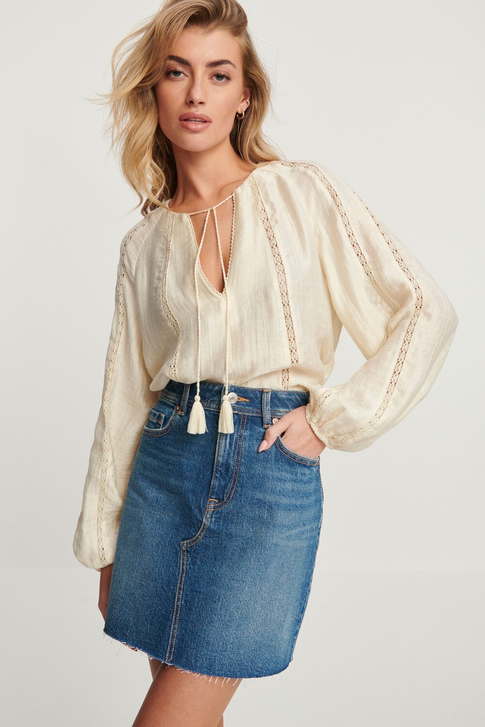 Джинсовая мини-юбка с потертым краем по краю Next, синий
Джинсовая мини-юбка с потертым краем по краю Next, синий