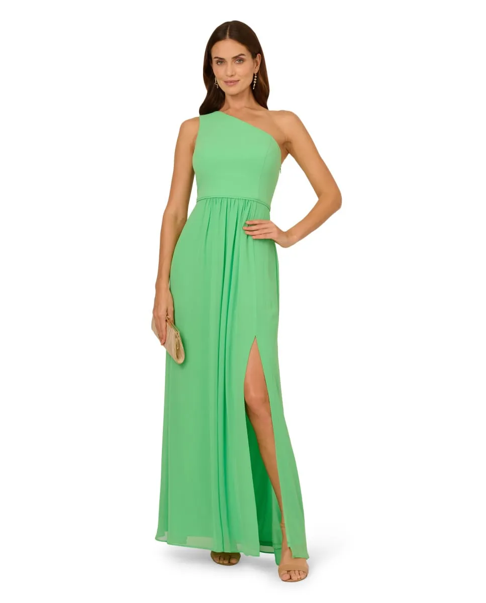 Платье из шифона на одно плечо Adrianna Papell, зеленый
Платье из шифона на одно плечо Adrianna Papell, зеленый