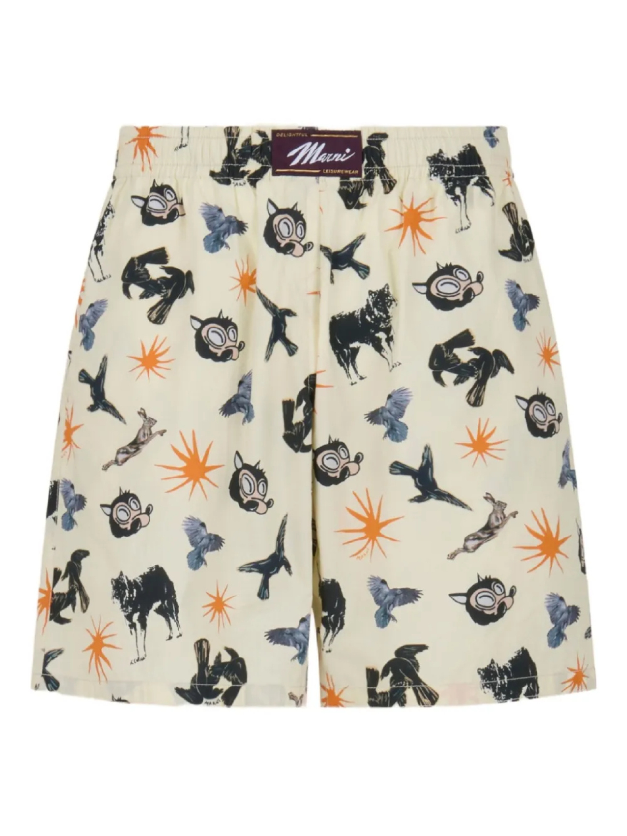 Шорты с графическим принтом Marni, белый
Шорты с графическим принтом Marni, белый