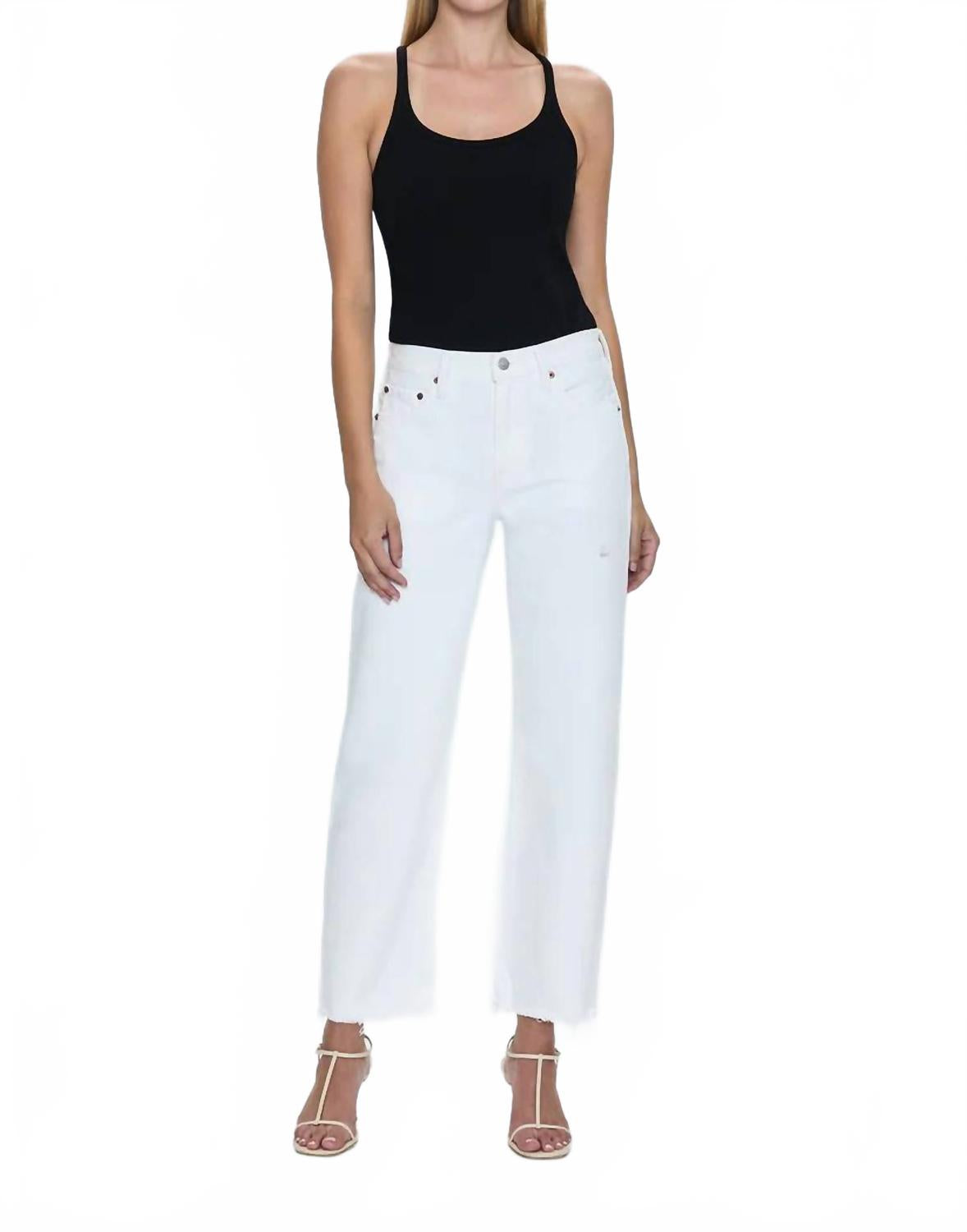 Лекси прямые джинсы средней посадки с бантом в роскошном белом винтажном оттенке PISTOLA
Лекси прямые джинсы средней посадки с бантом в роскошном белом винтажном оттенке PISTOLA