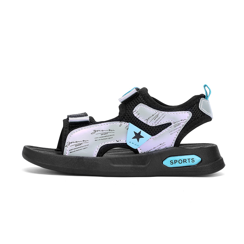 Сандалии детские, противоскользящие, износостойкие SHIBU, черный/серебряный
Сандалии детские, противоскользящие, износостойкие SHIBU, черный/серебряный