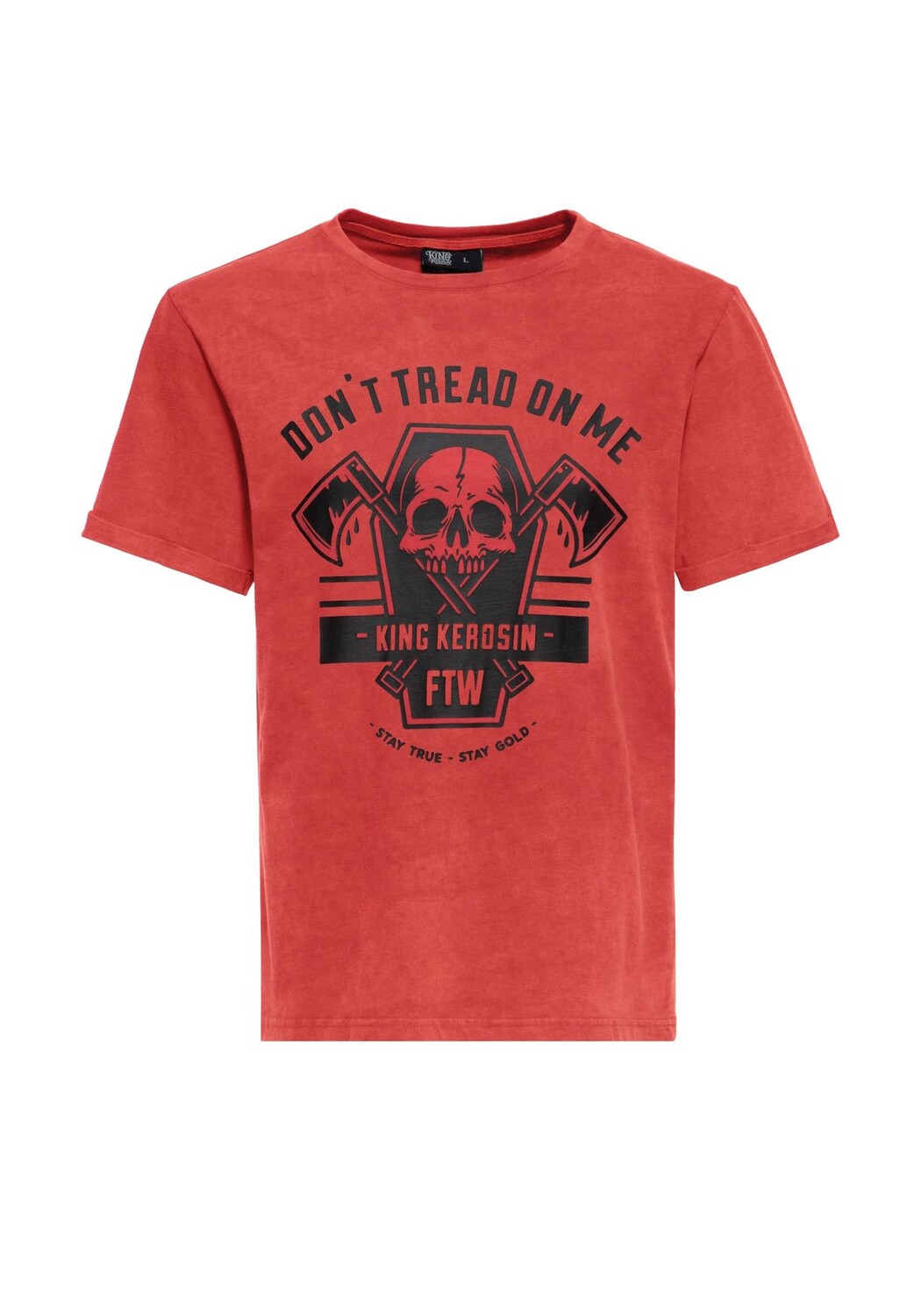 Рубашка с принтом Acid-Wash Don't Tread On Me KING KEROSIN, красный
Рубашка с принтом Acid-Wash Don't Tread On Me KING KEROSIN, красный