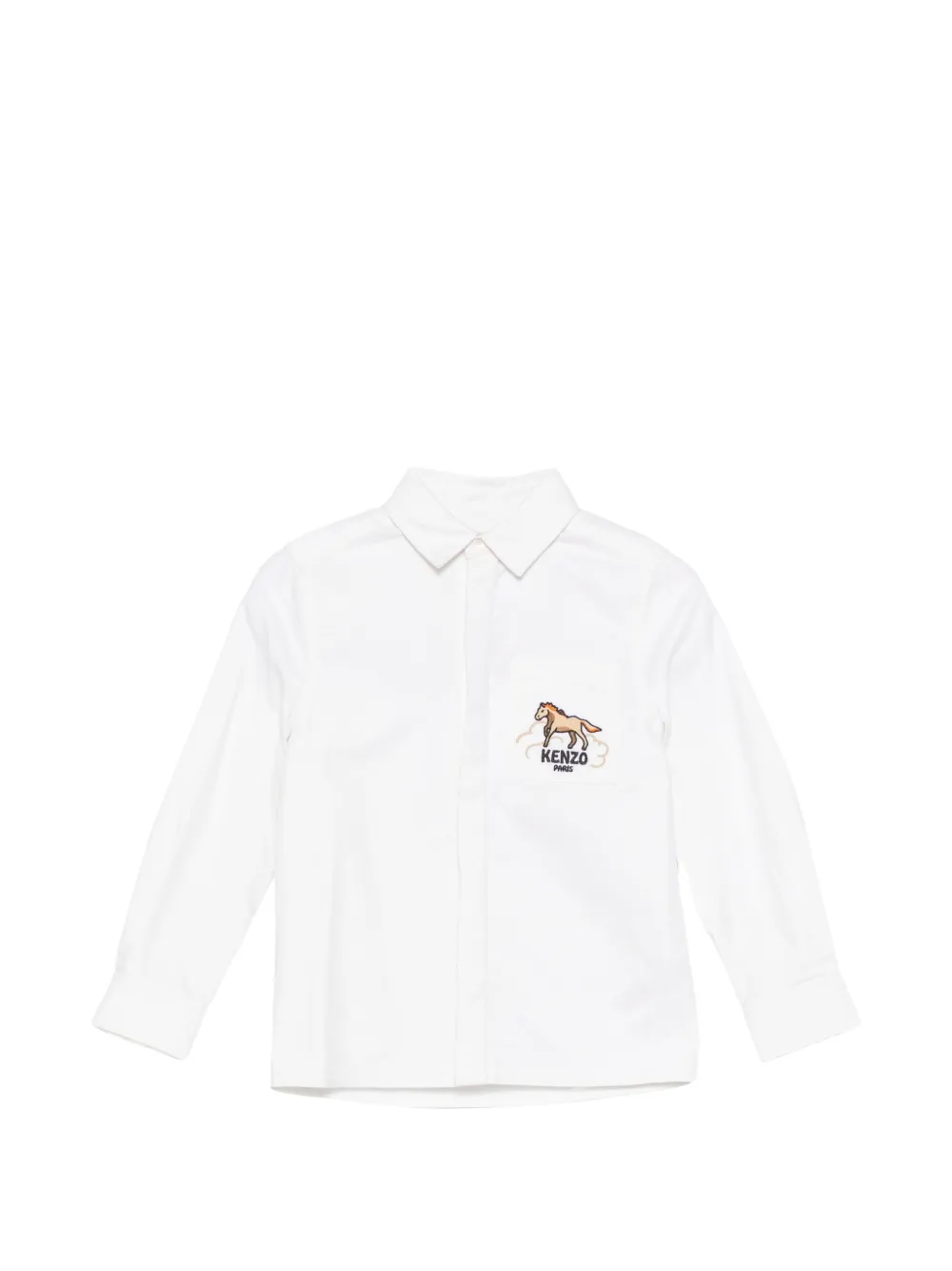 Рубашка с вышивкой в виде лошади Kenzo Kids, белый
Рубашка с вышивкой в виде лошади Kenzo Kids, белый