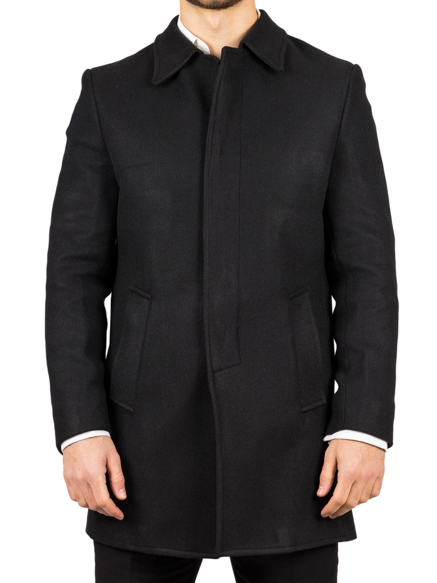 Пальто из смеси шерсти с классическим воротником, классическое пальто-тренч, зимняя куртка TruClothing, черный
Пальто из смеси шерсти с классическим воротником, классическое пальто-тренч, зимняя куртка TruClothing, черный