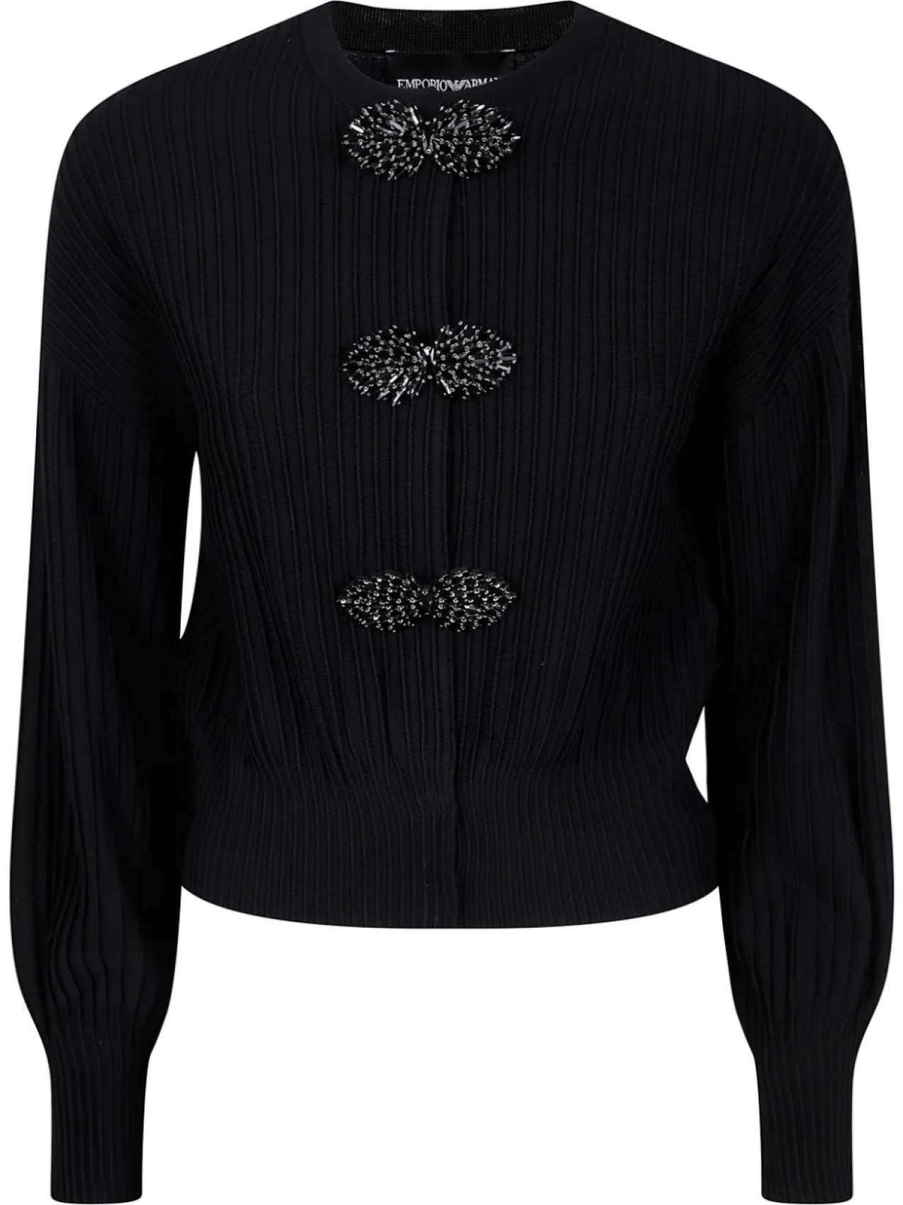 Кардиган Emporio Armani с текстурированной отделкой из драгоценных камней, черный
Кардиган Emporio Armani с текстурированной отделкой из драгоценных камней, черный