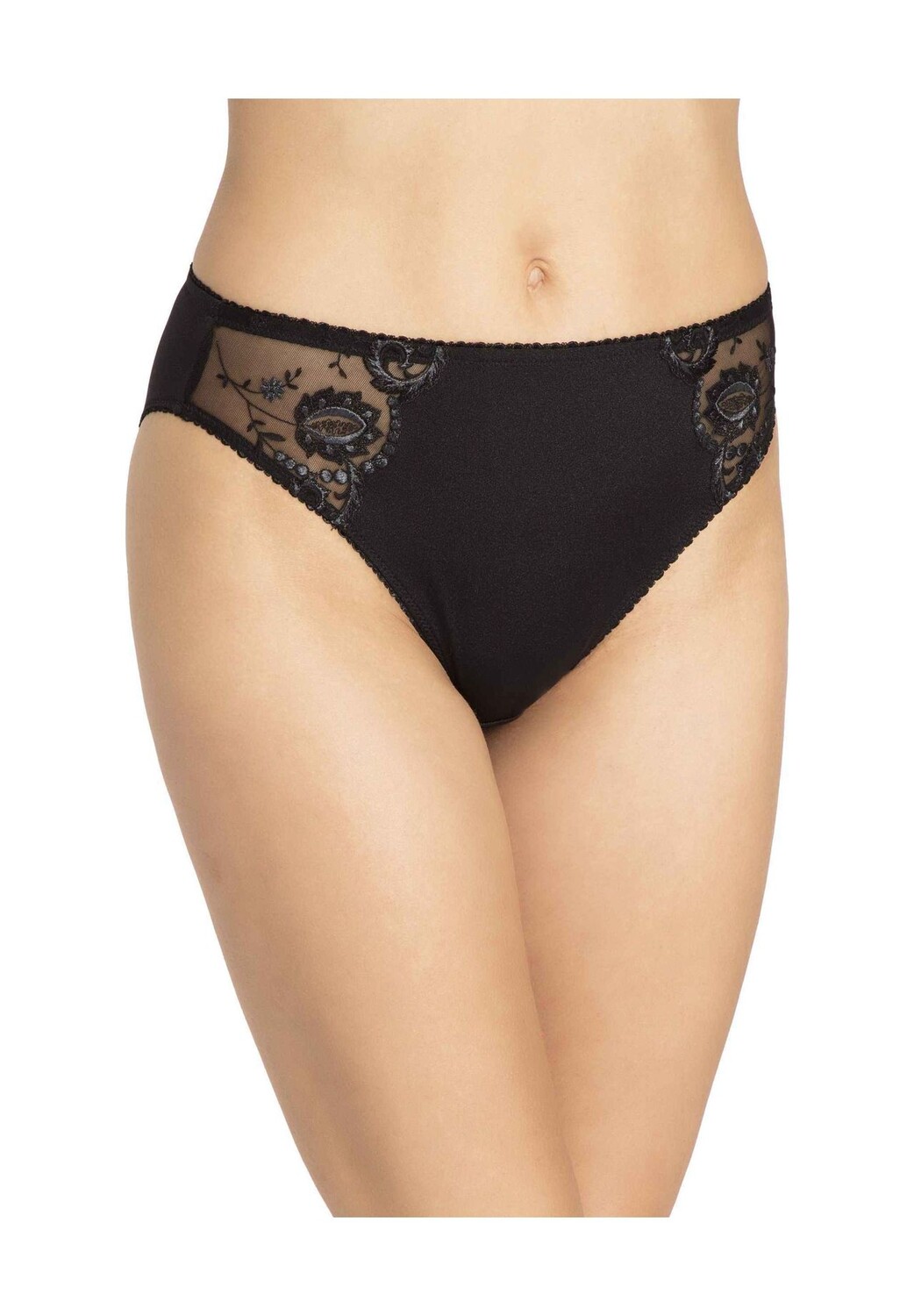 Трусики миди Прованс, цветочный узор, вышивка, женские Conturelle Felina, черный
Трусики миди Прованс, цветочный узор, вышивка, женские Conturelle Felina, черный