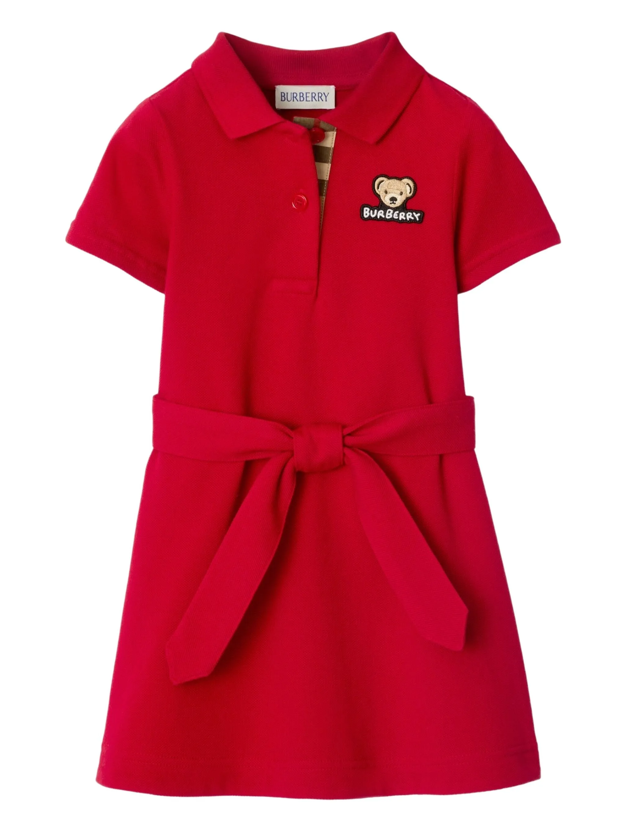 Платье с воротником поло Burberry Kids, красный
Платье с воротником поло Burberry Kids, красный
