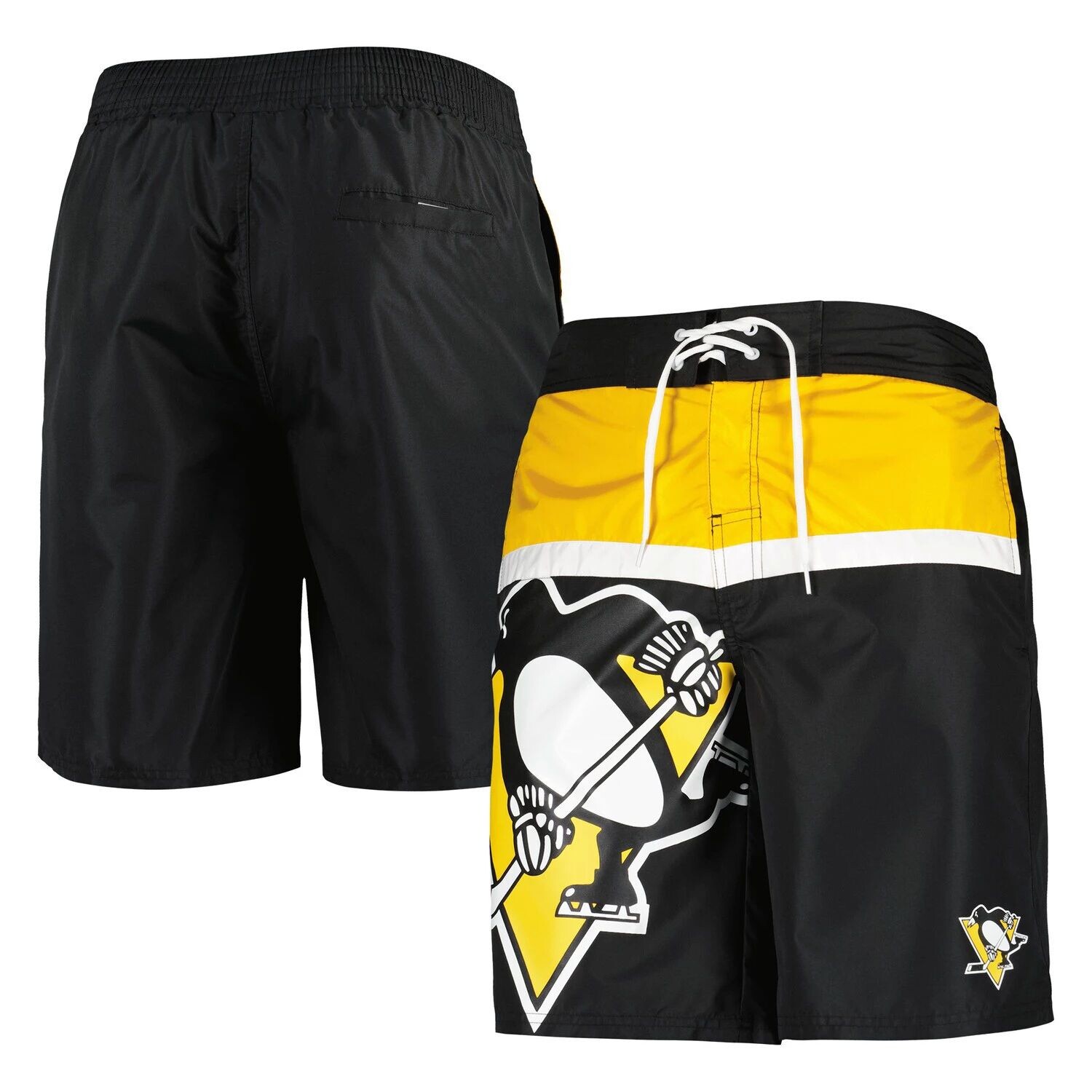 Мужские черные плавки Pittsburgh Penguins Sea Wind Starter
Мужские черные плавки Pittsburgh Penguins Sea Wind Starter