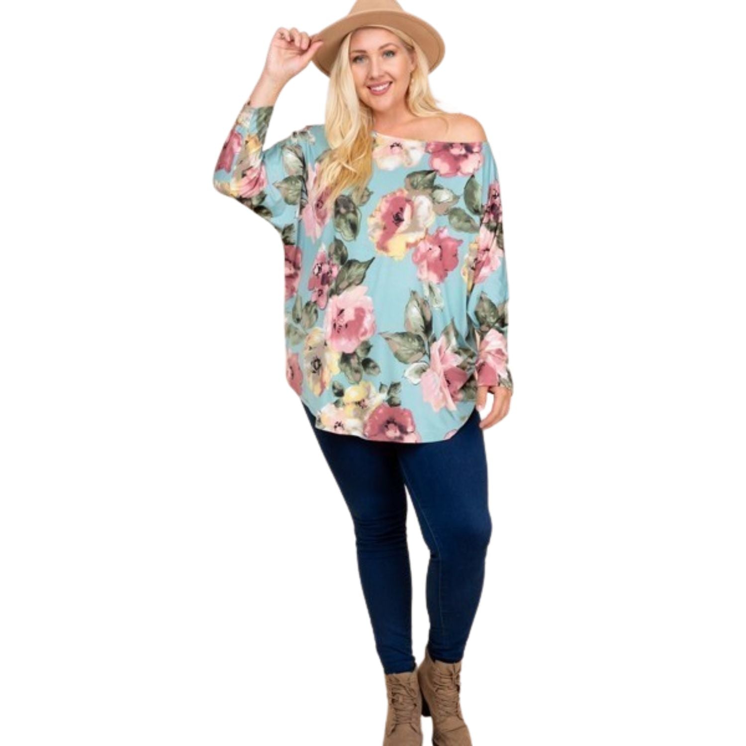 Модный топ Venezia на одно плечо с цветочным принтом больших размеров FASHNZFAB, цвет sage
Модный топ Venezia на одно плечо с цветочным принтом больших размеров FASHNZFAB, цвет sage