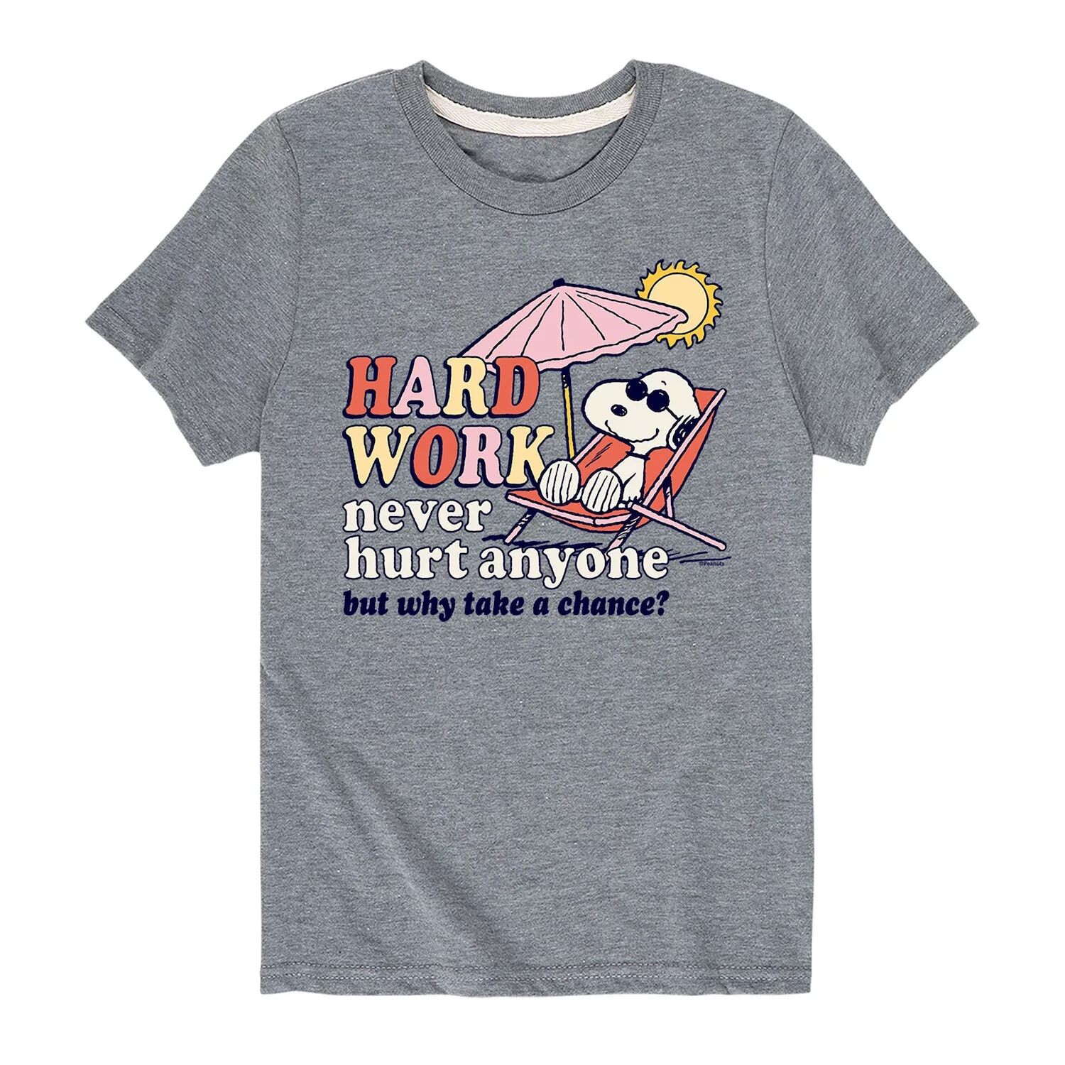 Летняя футболка с рисунком Peanuts Snoopy для мальчиков 8–20 лет Licensed Character 
Летняя футболка с рисунком Peanuts Snoopy для мальчиков 8–20 лет Licensed Character