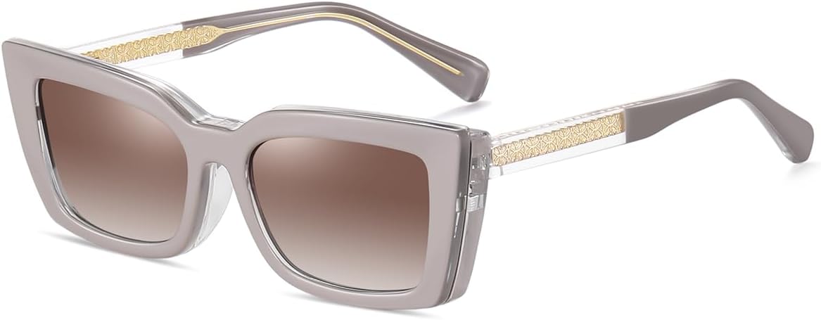 Солнцезащитные очки в квадратной оправе, поляризованные, с магнитным креплением TR90, модель «кошачий глаз», женские, для вождения, с защитой от УФ-излучения UV400, дужки из ацетата weiyuchen, Khaki With Brown
Солнцезащитные очки в квадратной оправе, поляризованные, с магнитным креплением TR90, модель «кошачий глаз», женские, для вождения, с защитой от УФ-излучения UV400, дужки из ацетата weiyuchen, Khaki With Brown