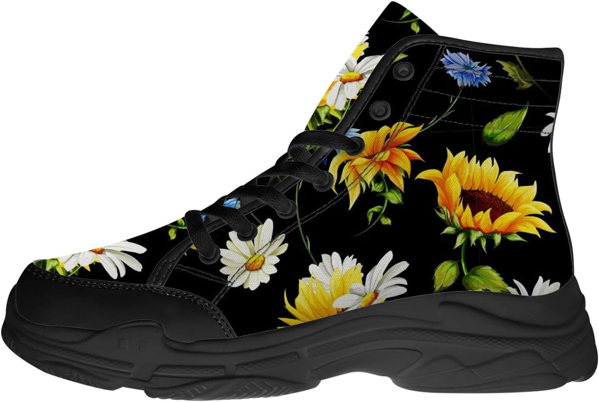 Кеды на высокой подошве с подсолнухами для женщин, желтые парусиновые платформенные туфли на шнуровке, подарок для нее и для него Generic
Кеды на высокой подошве с подсолнухами для женщин, желтые парусиновые платформенные туфли на шнуровке, подарок для нее и для него Generic