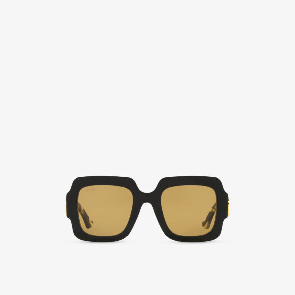 Солнцезащитные очки Gucci с оправой из ацетата квадратные, черный
Солнцезащитные очки Gucci с оправой из ацетата квадратные, черный
