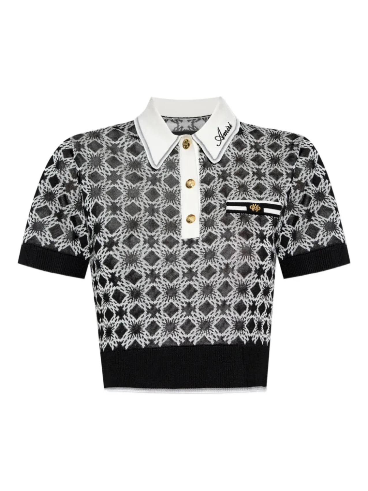 Трикотажный топ-поло AMIRI, черный
Трикотажный топ-поло AMIRI, черный