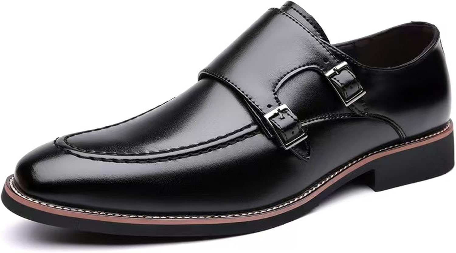 Мужские кожаные лоферы с двойной пряжкой и ремнями, низкий каблук, модные и удобные, заостренный закрытый носок, без шнурков, на блочном каблуке, формальные деловые туфли для работы, офиса и вечеринок Donrrndk, черный
Мужские кожаные лоферы с двойной пряжкой и ремнями, низкий каблук, модные и удобные, заостренный закрытый носок, без шнурков, на блочном каблуке, формальные деловые туфли для работы, офиса и вечеринок Donrrndk, черный