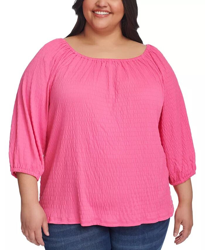 Топ больших размеров с рукавами 3/4 Tommy Hilfiger, розовый
Топ больших размеров с рукавами 3/4 Tommy Hilfiger, розовый