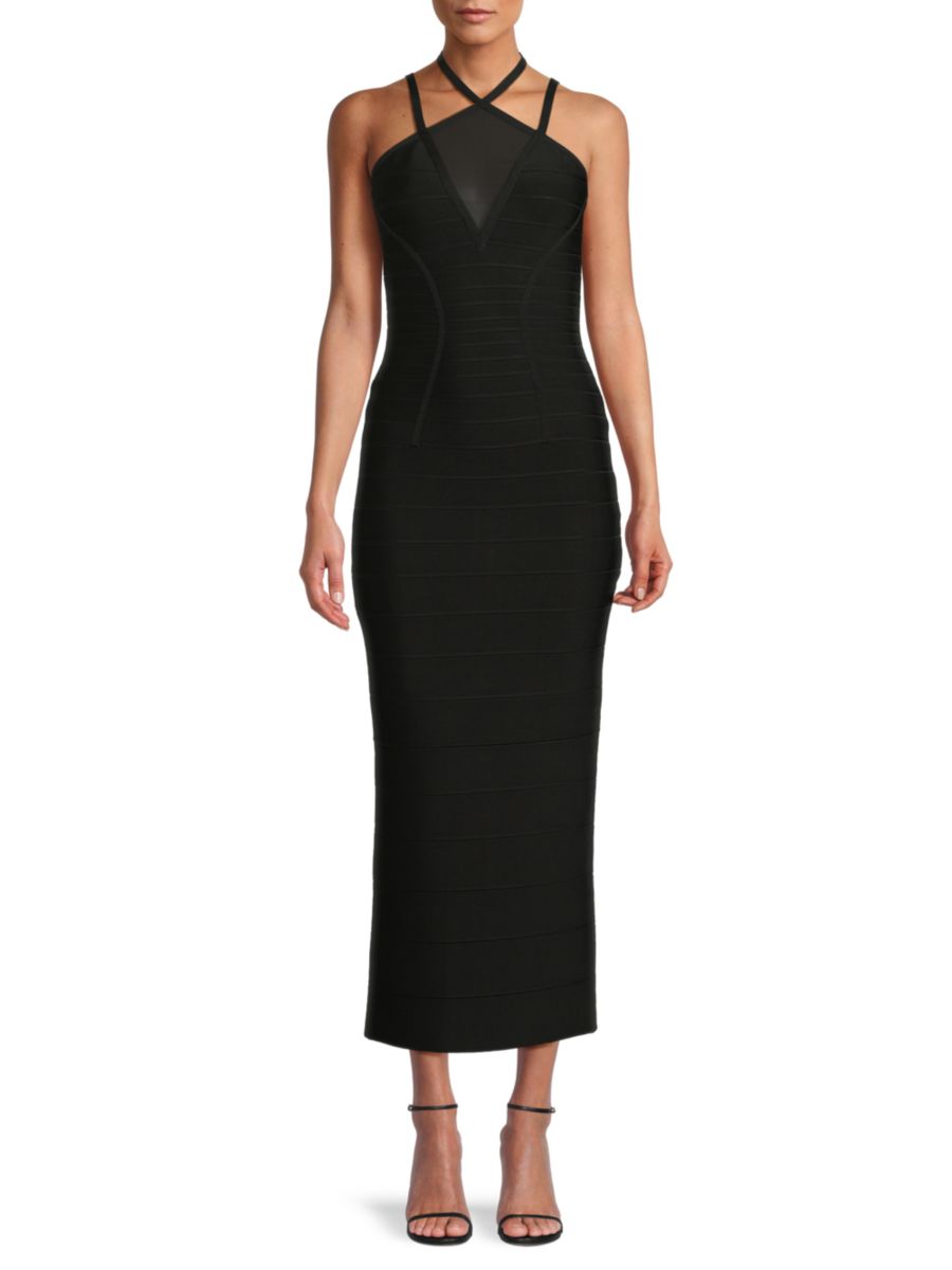 Бандажное платье Лана Hervé Léger, черный
Бандажное платье Лана Hervé Léger, черный