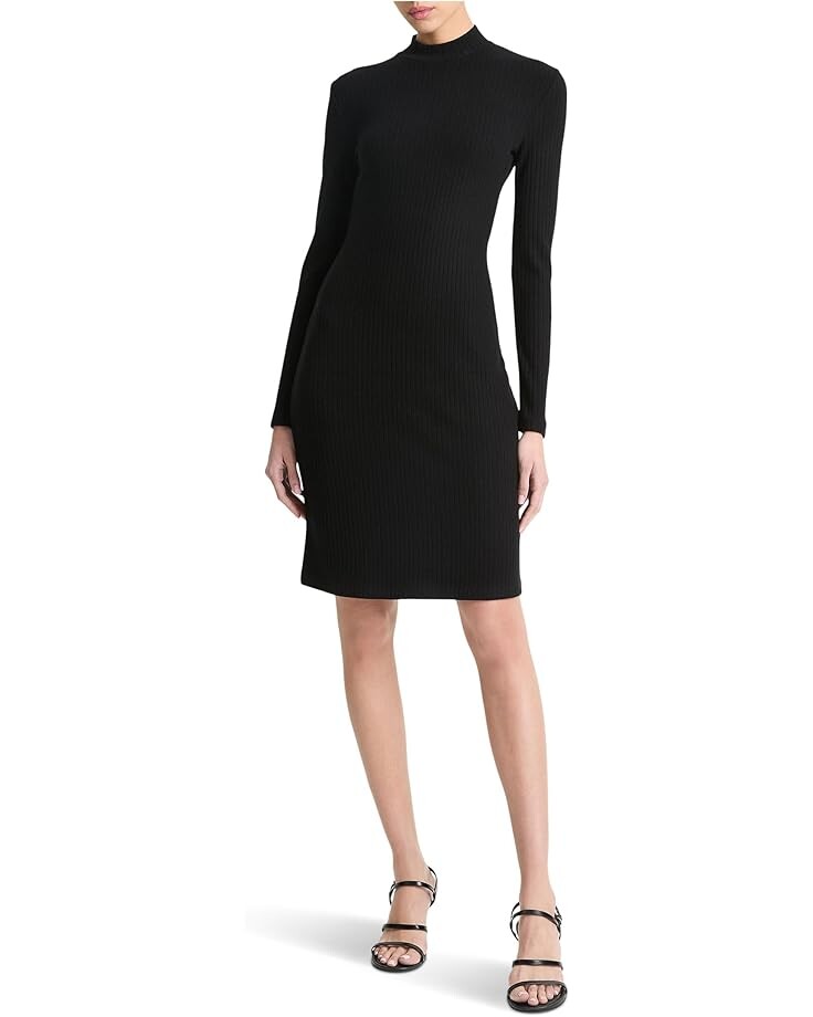 Платье Vince Ribbed Long Sleeve Short Dress, черный
Платье Vince Ribbed Long Sleeve Short Dress, черный