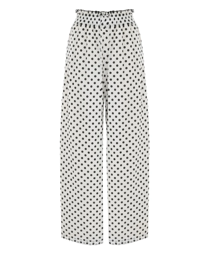 Широкие брюки в горошек Kocca, белый
Широкие брюки в горошек Kocca, белый