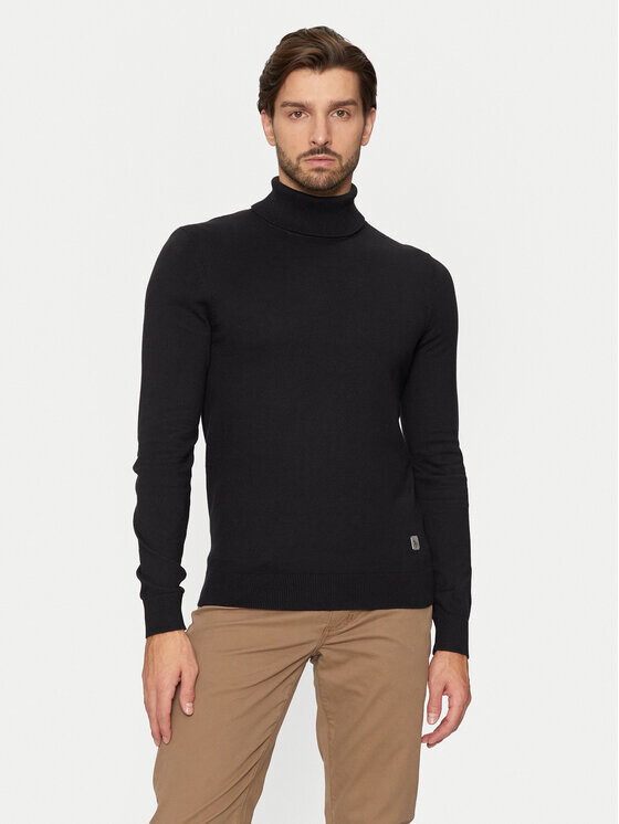 Свитер с высоким воротником приталенного кроя U.S. Polo Assn., черный
Свитер с высоким воротником приталенного кроя U.S. Polo Assn., черный