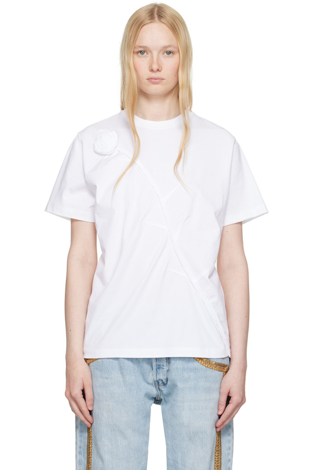 Футболка Disney с розой Coperni, белый 
Футболка Disney с розой Coperni, белый