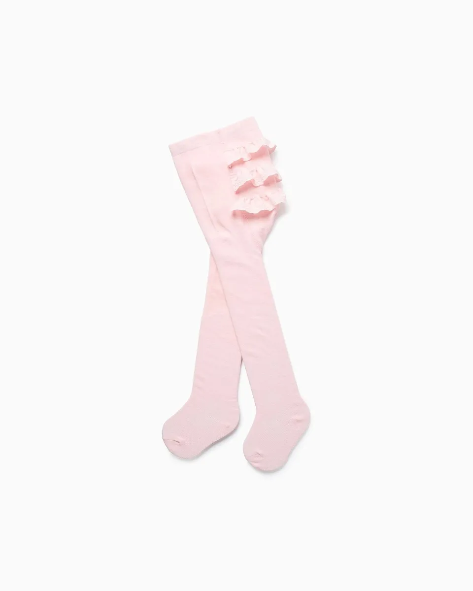 Детские колготки с оборками и английской вышивкой Zippy, светло-розовый
Детские колготки с оборками и английской вышивкой Zippy, светло-розовый