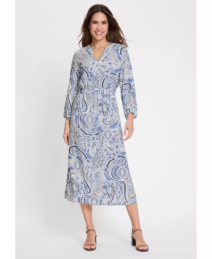 Женское платье-туника с узором пейсли Olsen, синий
Женское платье-туника с узором пейсли Olsen, синий