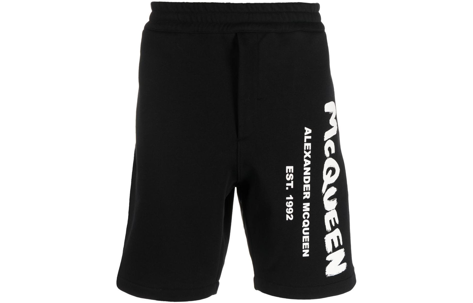 Шорты с принтом логотипа Alexander McQueen, черные
Шорты с принтом логотипа Alexander McQueen, черные