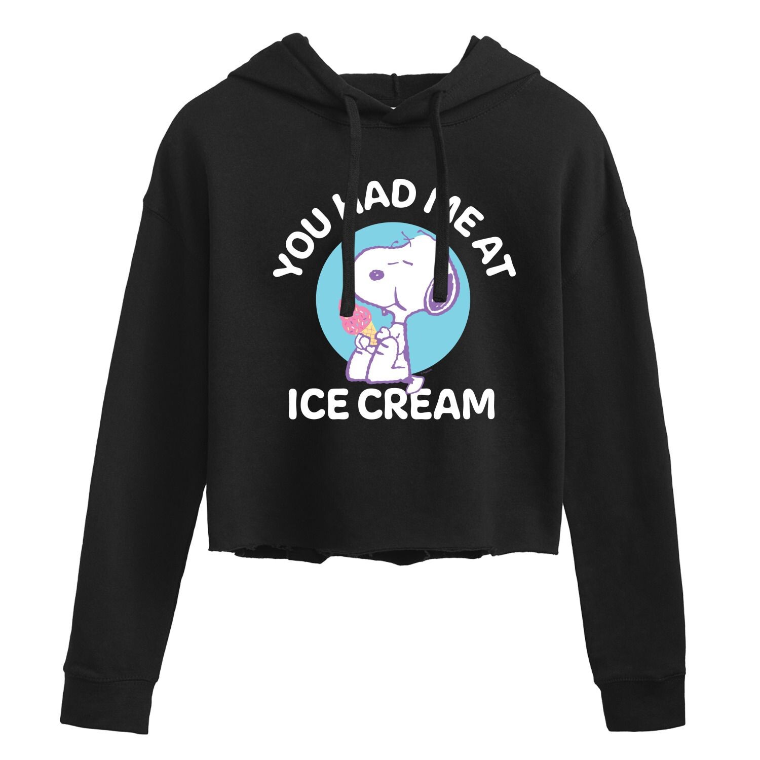 Худи с рисунком Peanuts Ice Cream Juniors Licensed Character, черный 
Худи с рисунком Peanuts Ice Cream Juniors Licensed Character, черный