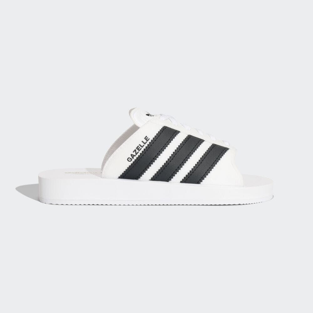 Шлепанцы Adidas GAZELLE BEACH SLIDES, цвет White/Black/White
Шлепанцы Adidas GAZELLE BEACH SLIDES, цвет White/Black/White