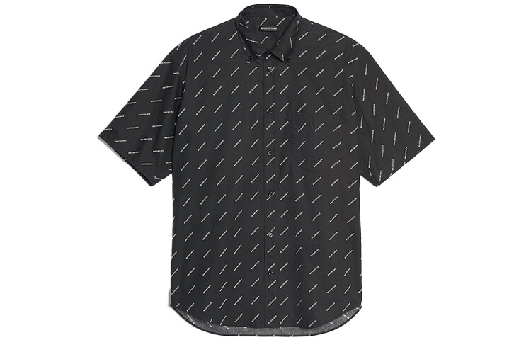 Рубашка мужская черная Balenciaga, черный
Рубашка мужская черная Balenciaga, черный