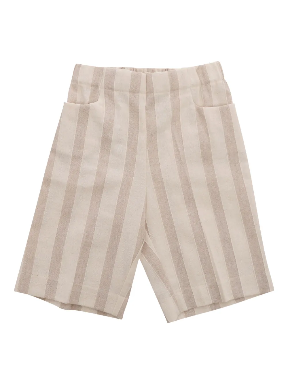 Полосатые шорты с карманами La Stupenderia, нейтральный
Полосатые шорты с карманами La Stupenderia, нейтральный