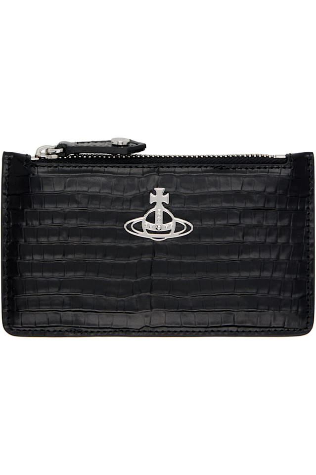 Тонкий длинный держатель для карт Vivienne Westwood, черный
Тонкий длинный держатель для карт Vivienne Westwood, черный