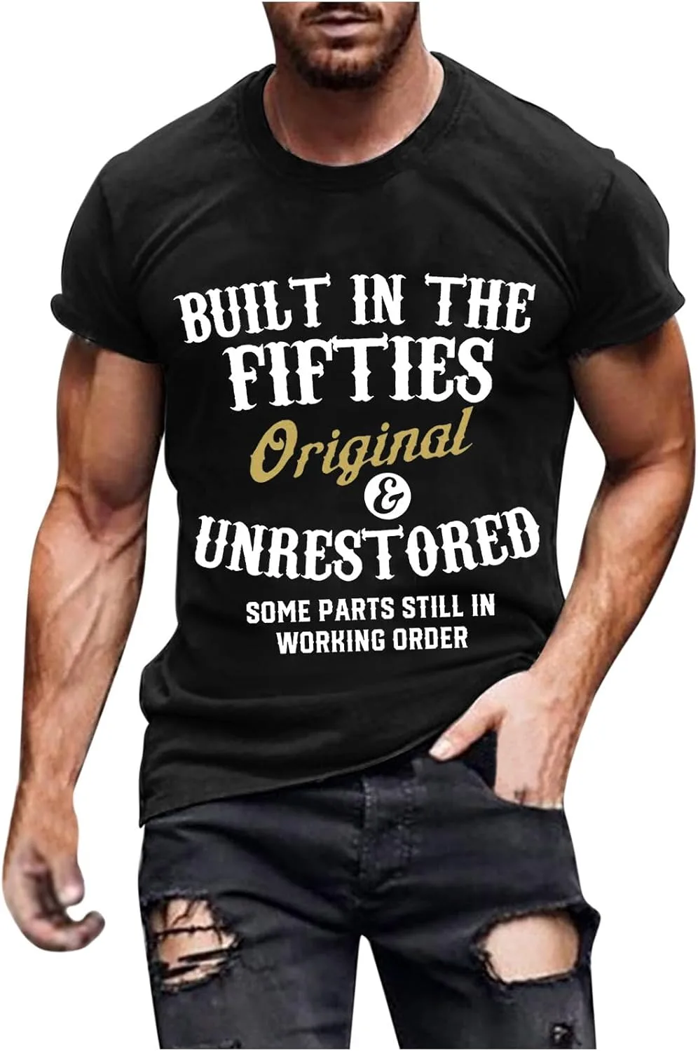 Футболка Zeiyignr Built in The Fifties Original and Unrestored с принтом
Футболка Zeiyignr Built in The Fifties Original and Unrestored с принтом