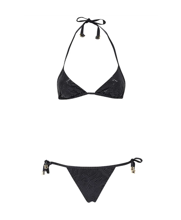 Металлическое черное бикини Balmain, черный
Металлическое черное бикини Balmain, черный