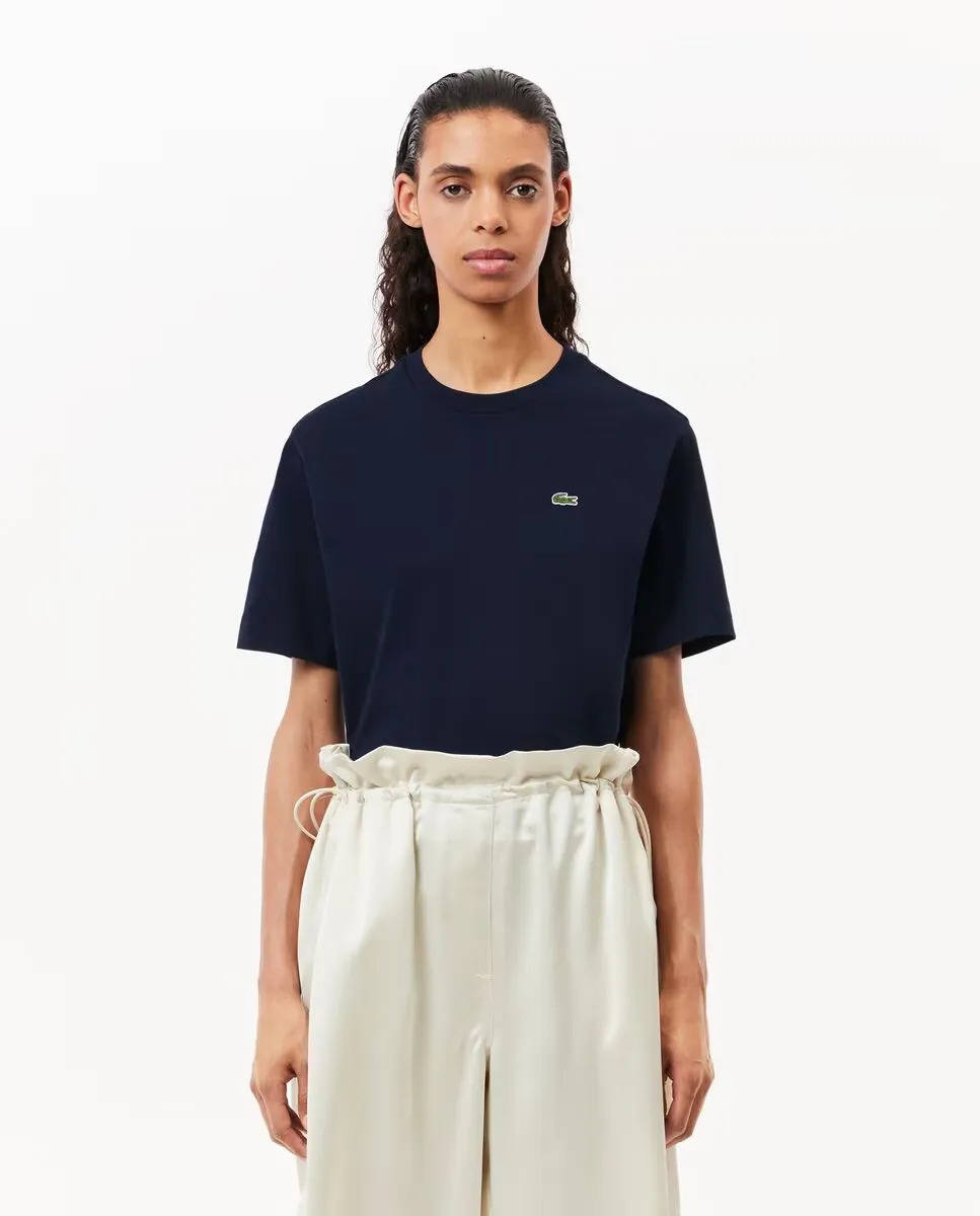 Свободная женская футболка из мягкого хлопка с короткими рукавами Lacoste, темно-синий
Свободная женская футболка из мягкого хлопка с короткими рукавами Lacoste, темно-синий