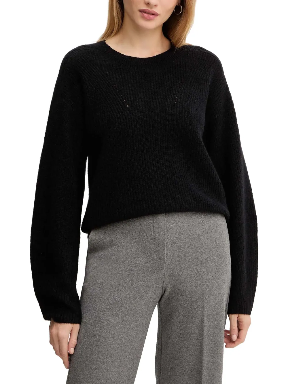 Свитер с круглым вырезом Boss, черный
Свитер с круглым вырезом Boss, черный