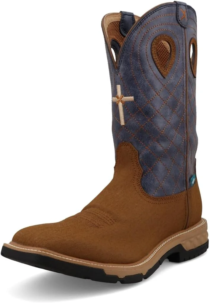 Ботинки Twisted X Men's 12" с мягким носком и западным дизайном для работы, ботинки в западном стиле
Ботинки Twisted X Men's 12" с мягким носком и западным дизайном для работы, ботинки в западном стиле