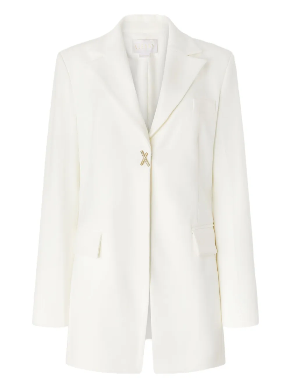 Однобортный пиджак с кристаллами Genny, белый
Однобортный пиджак с кристаллами Genny, белый