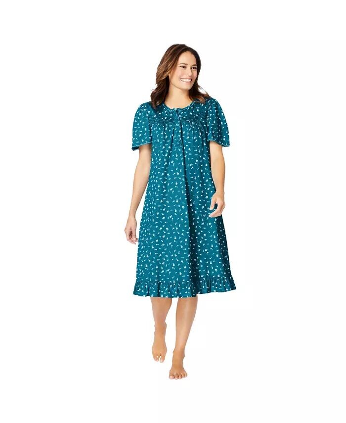 Короткое хлопковое платье больших размеров с цветочным принтом Dreams & Co., синий
Короткое хлопковое платье больших размеров с цветочным принтом Dreams & Co., синий