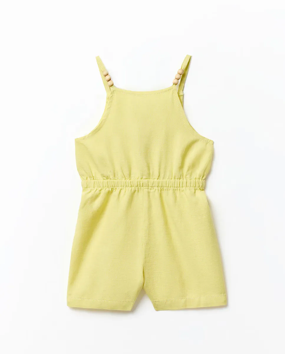 Короткий льняной комбинезон Sfera, жёлтый
Короткий льняной комбинезон Sfera, жёлтый