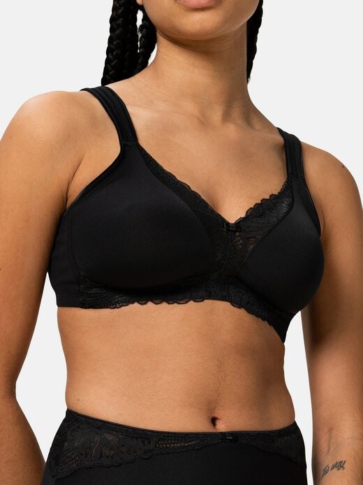 Бюстгальтер без косточек современное кружево + хлопок Triumph, черный
Бюстгальтер без косточек современное кружево + хлопок Triumph, черный